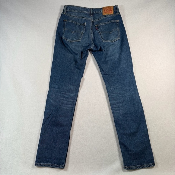 Levis Jeans Mens 31 Blue 511 Straight Mid Rise Medium Wash Stretch - Picture 2 of 12